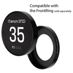 CineLid slip on lens cap shown with FrontRing